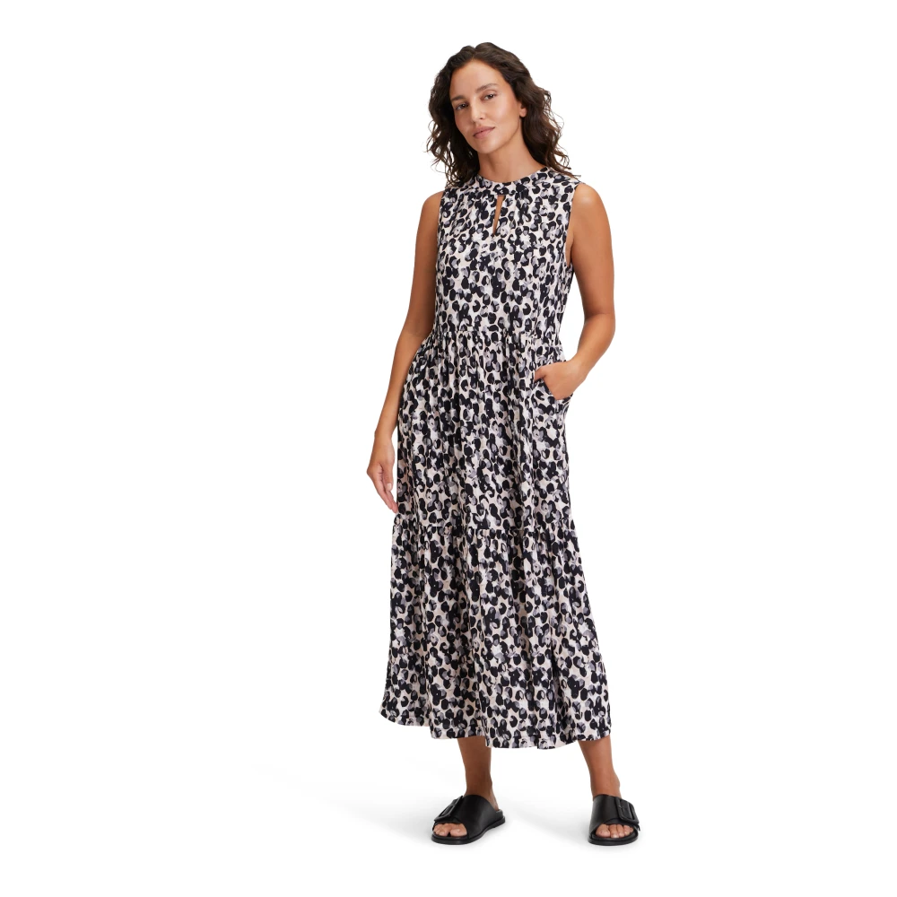 Betty & Co Zomerjurk met gerende rok Multicolor Dames