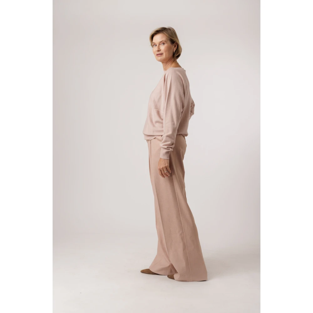 D.Exterior Gebreide trui met hoge hals Pink Dames