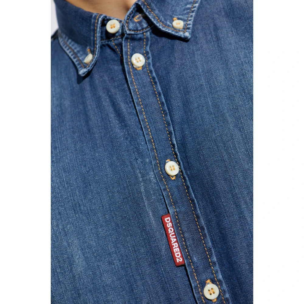 Dsquared2 Denim overhemd Blue Heren