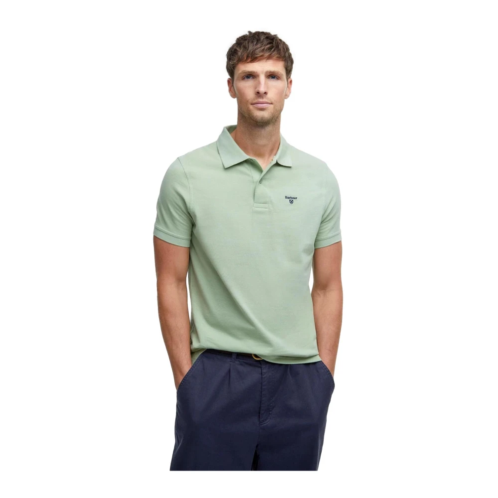 Barbour Lichtgewicht sportpoloshirt Groen Green Heren