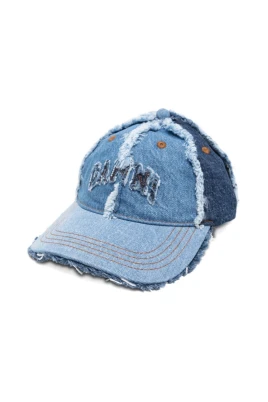 Frayed Panelled Baseball Cap