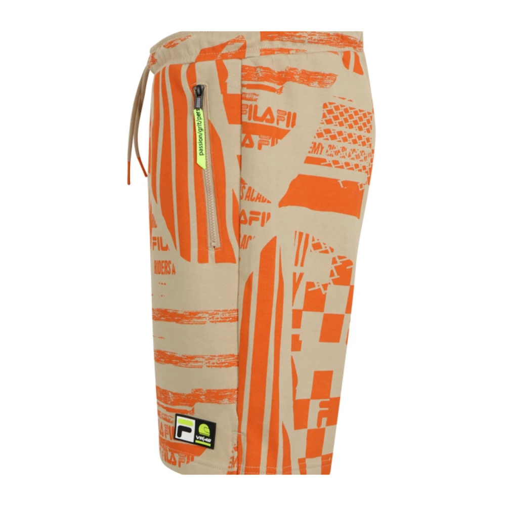 Fila Katoenen Bermuda Shorts met zijzakken Orange Heren
