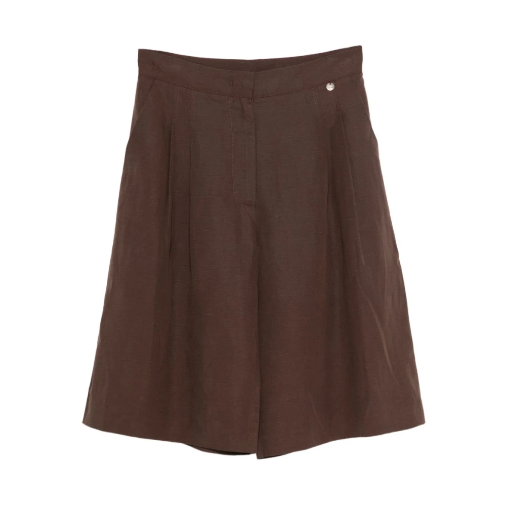 Liu Jo Vrouw Bruin Korte Broeken Dames, L, Casual Shorts