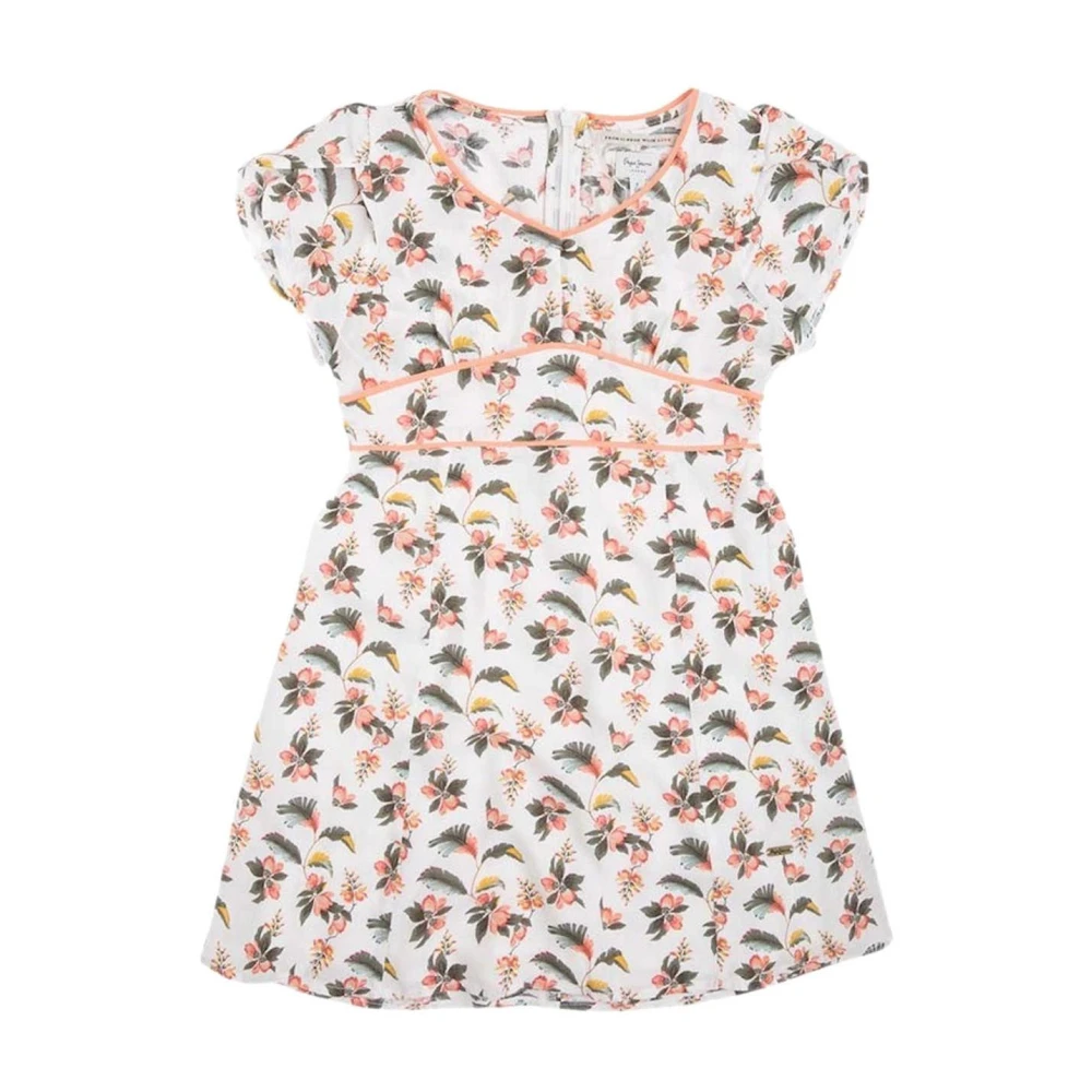 Pepe Jeans Girls White Dresses, 12 Y, Dasha Dress