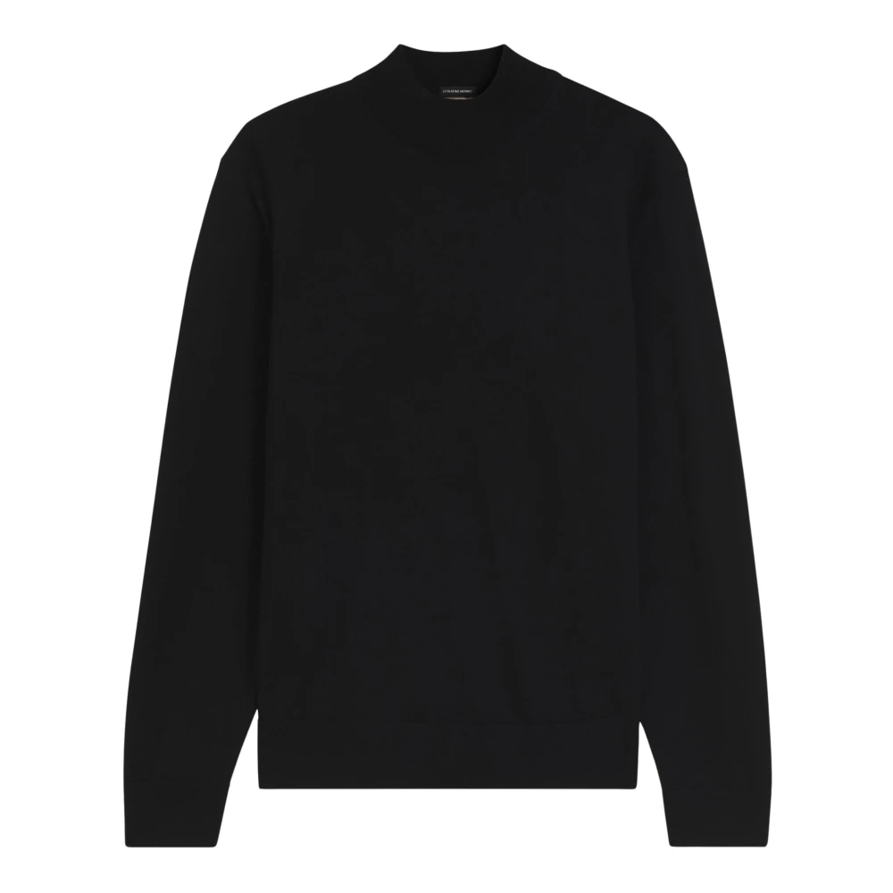 Boss Uomo Nero Maglione A Lupetto In Lana Merino Extrafine - Immagine 4