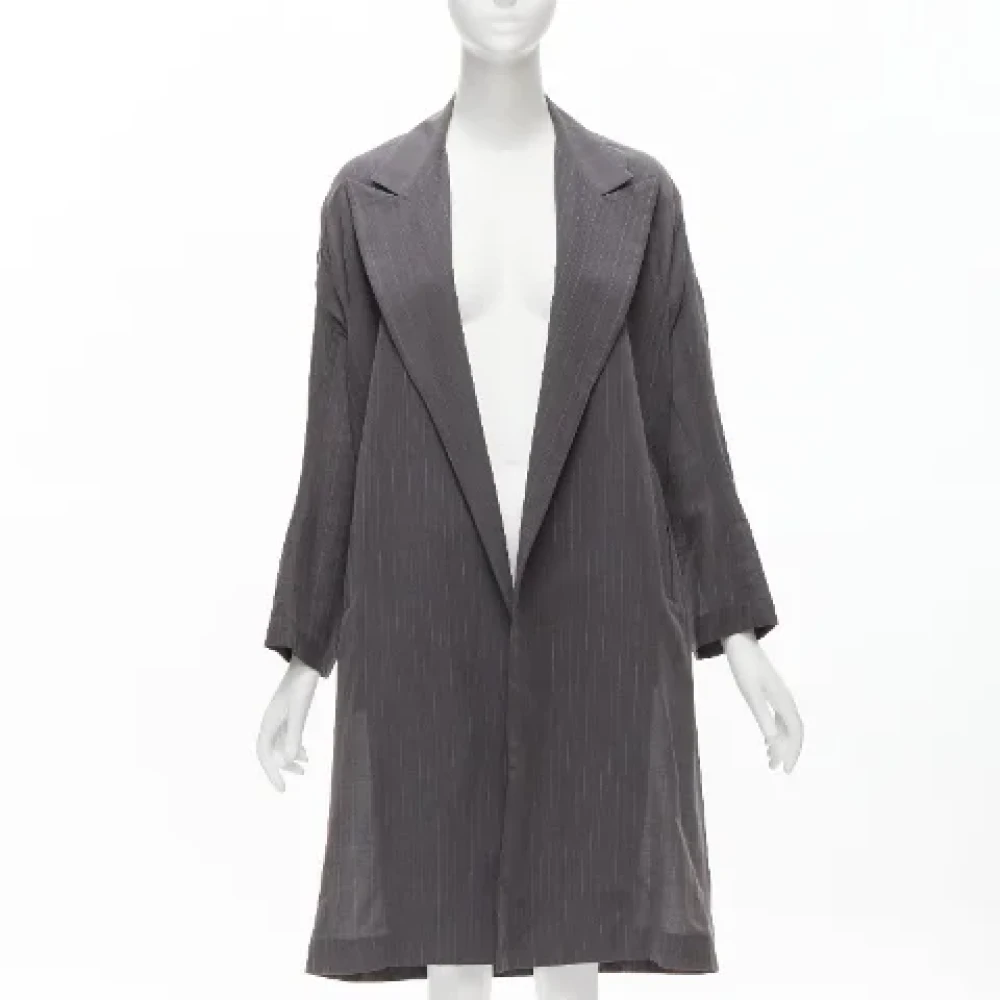 Yohji Yamamoto Pre-owned Fabric outerwear Gray Dames