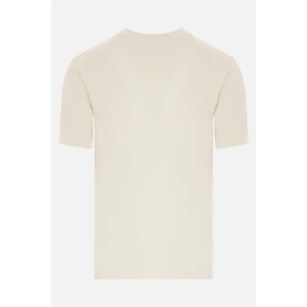 Max Mara Natuurlijke Gebreide Logoshirt White Dames