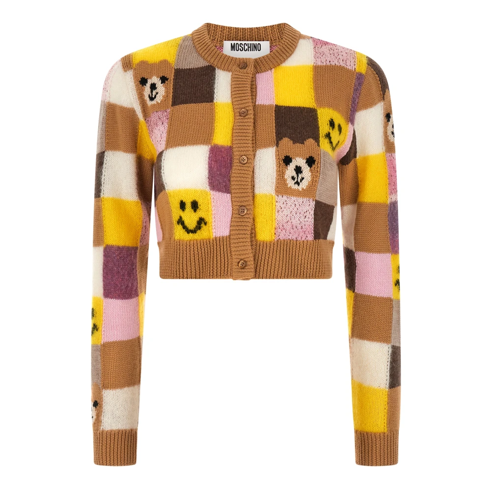 Moschino Women's Multicolor Smiley® E Teddy Bear Cardigan - Cardigans - S - Knitwear