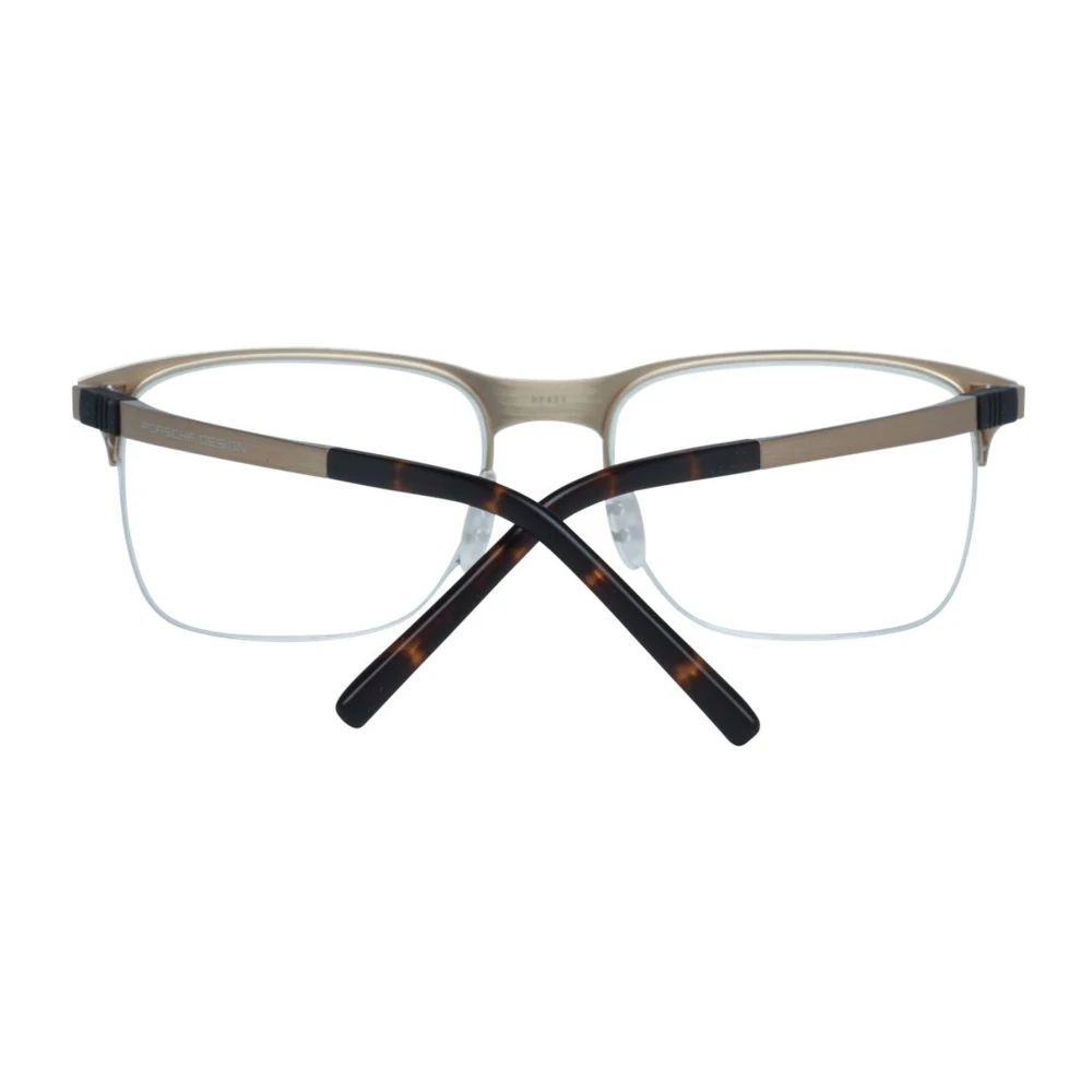 Porsche Design Gouden Titanium Half-Rim Optische Monturen Multicolor Heren