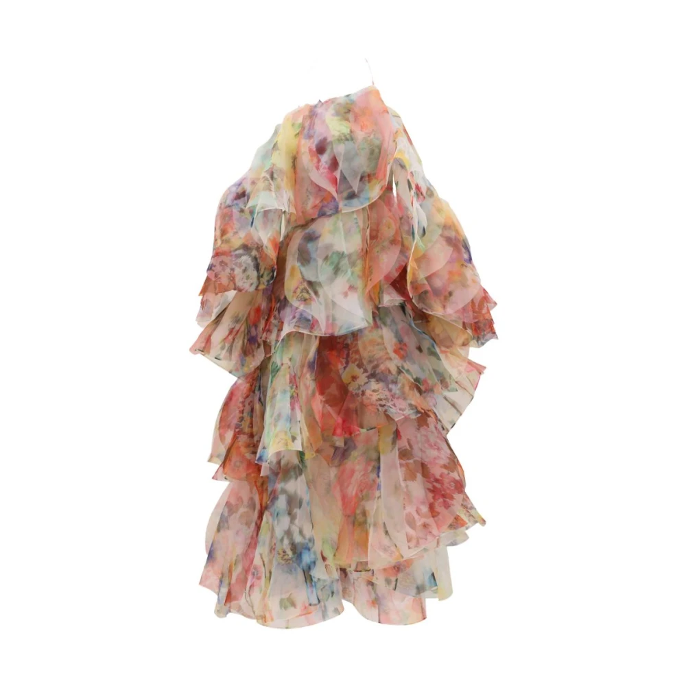 Zimmermann Women's Multicolor Party Dresses, S, Luna Fanned Maxi Dress