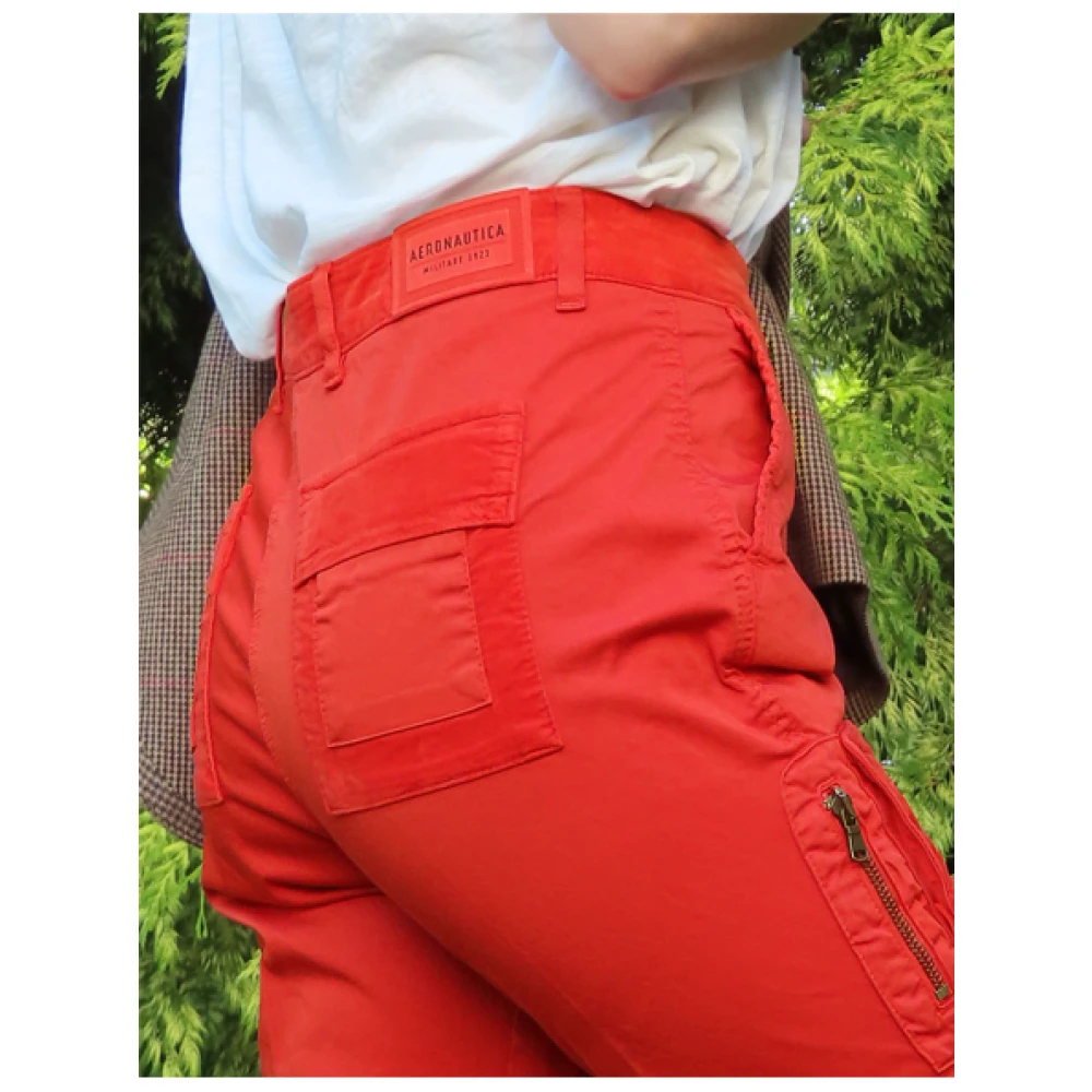 aeronautica militare Anti-G Broek Oranje Katoen Red Dames