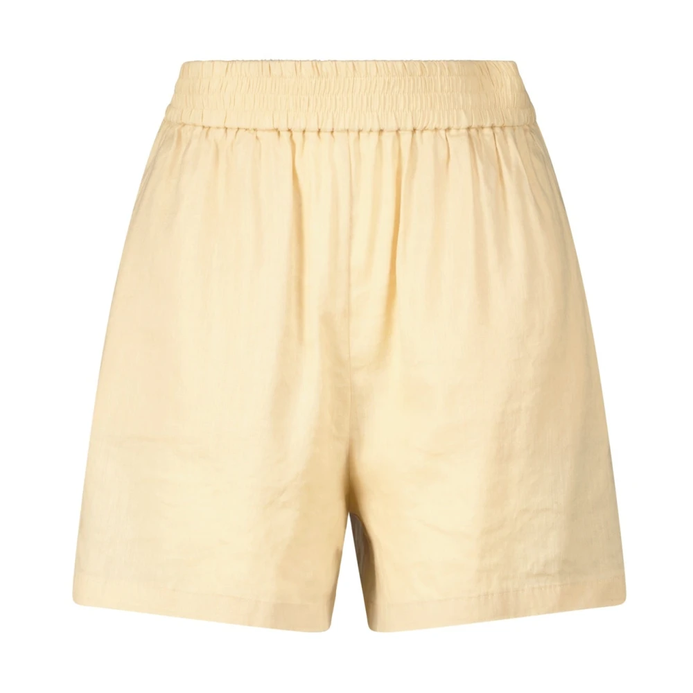 Hugo Boss Lichte Linnen Strand Shorts Beige Dames