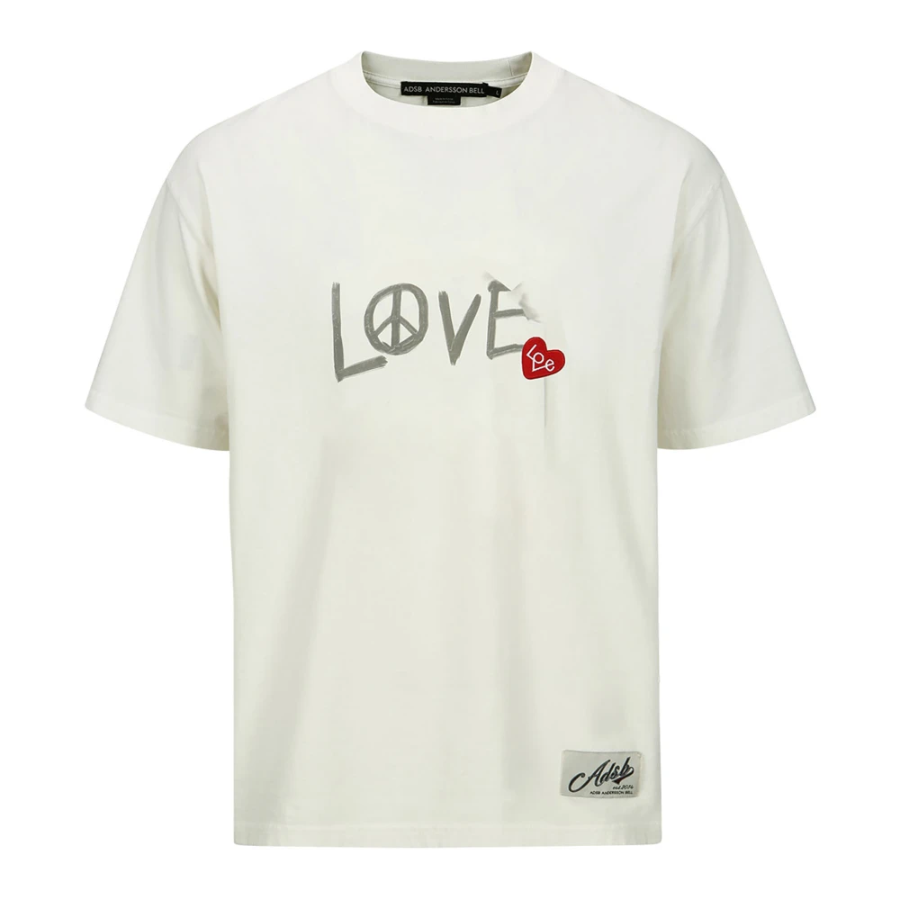 Andersson Bell Witte Love T-shirt en Polo White Heren
