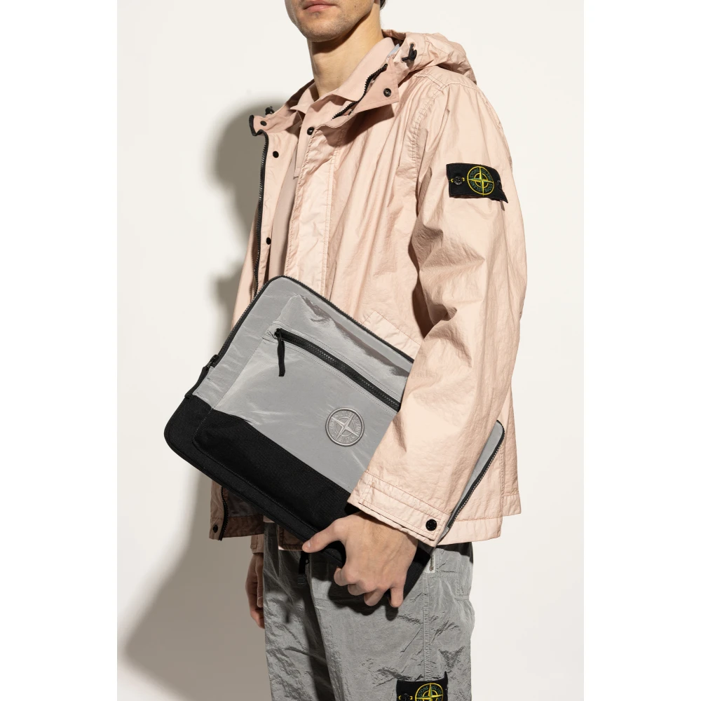 Stone Island Handtas Gray Heren