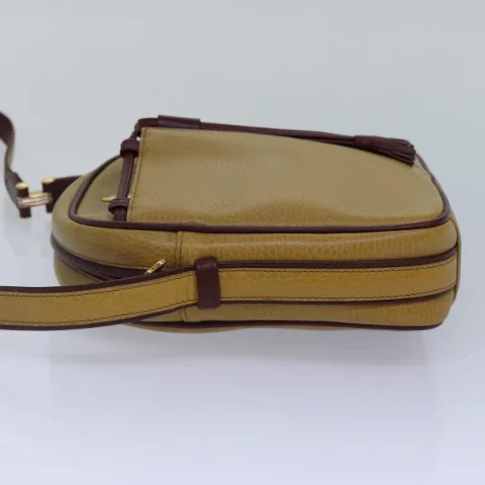 Cartier Vintage Pre-owned Leather shoulder-bags Beige Dames