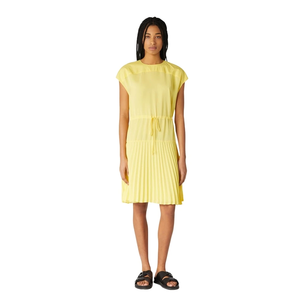 Trussardi Knielengte Jurk Yellow Dames