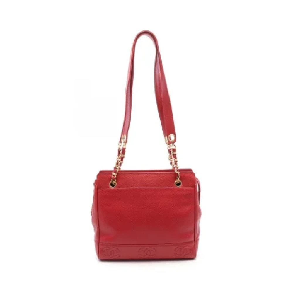 Chanel Vintage Pre-owned Leather chanel-bags Red Dames