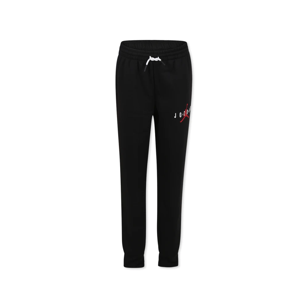Jordan Boys Black Sweatpants, 13 Y, Sporty Fleece Trousers