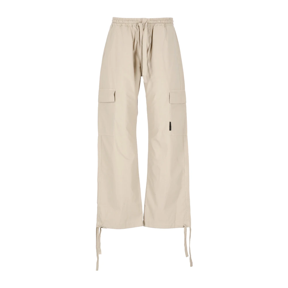 Msgm Cropped Trousers Beige Heren