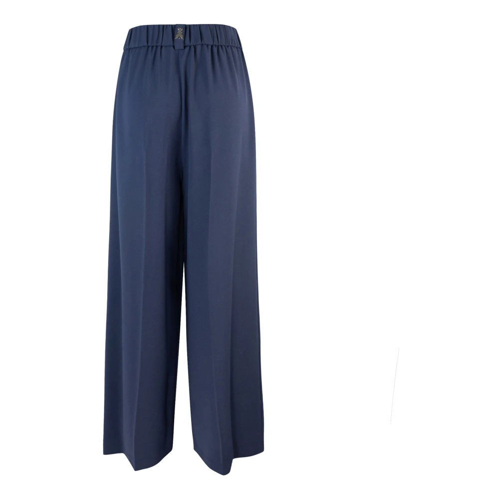 PATRIZIA PEPE Blauwe Straight Cut Broek Blue Dames