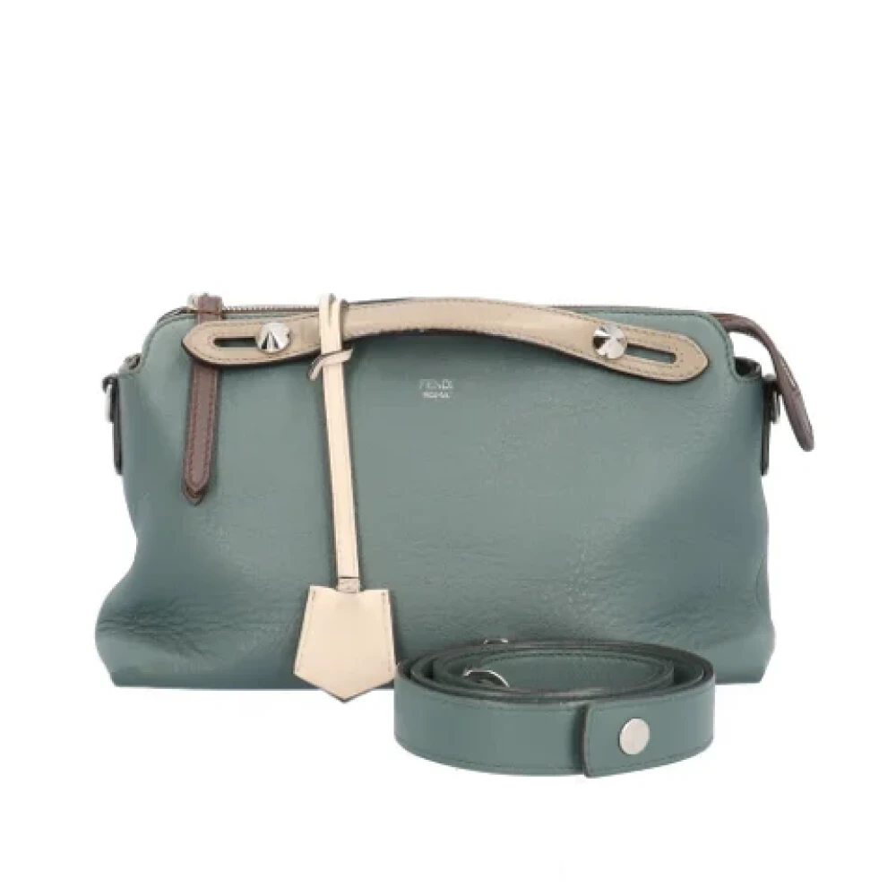 Fendi Vintage Pre-owned Leather shoulder-bags Green Dames