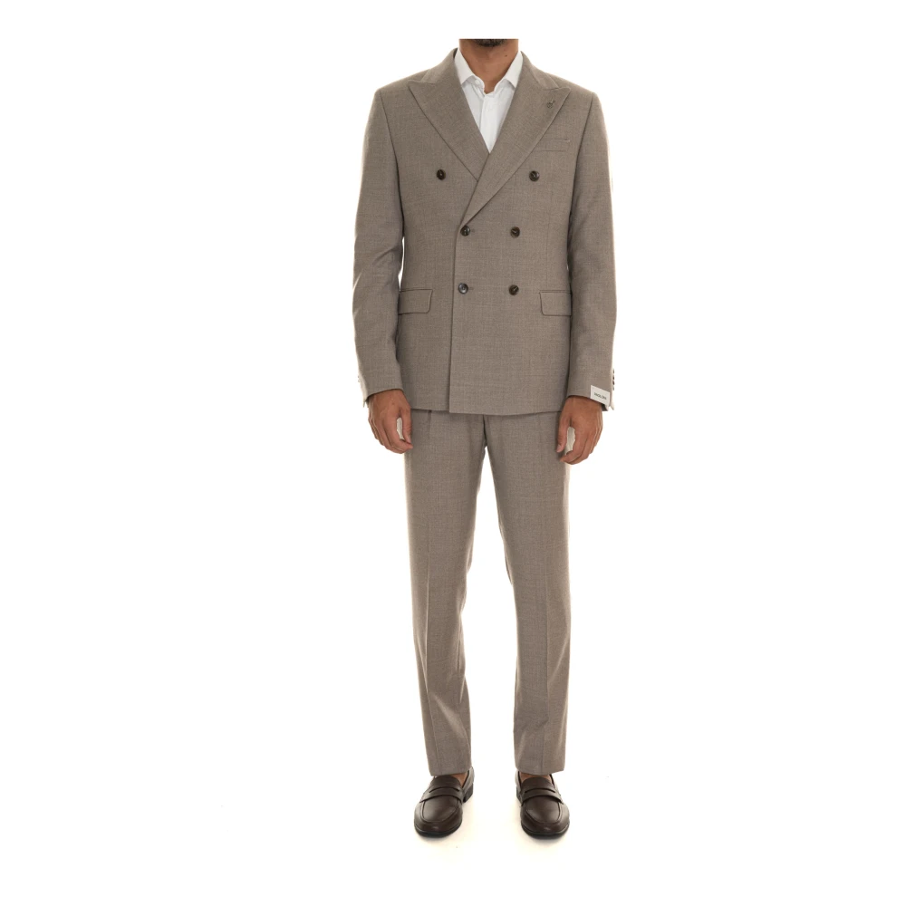 Suits > Suit Sets > Double Breasted Suits - - Paoloni - Modalova