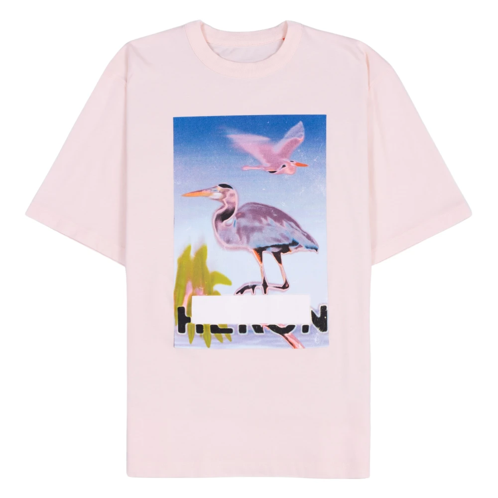Heron Preston Grafisch T-shirt Pink Heren