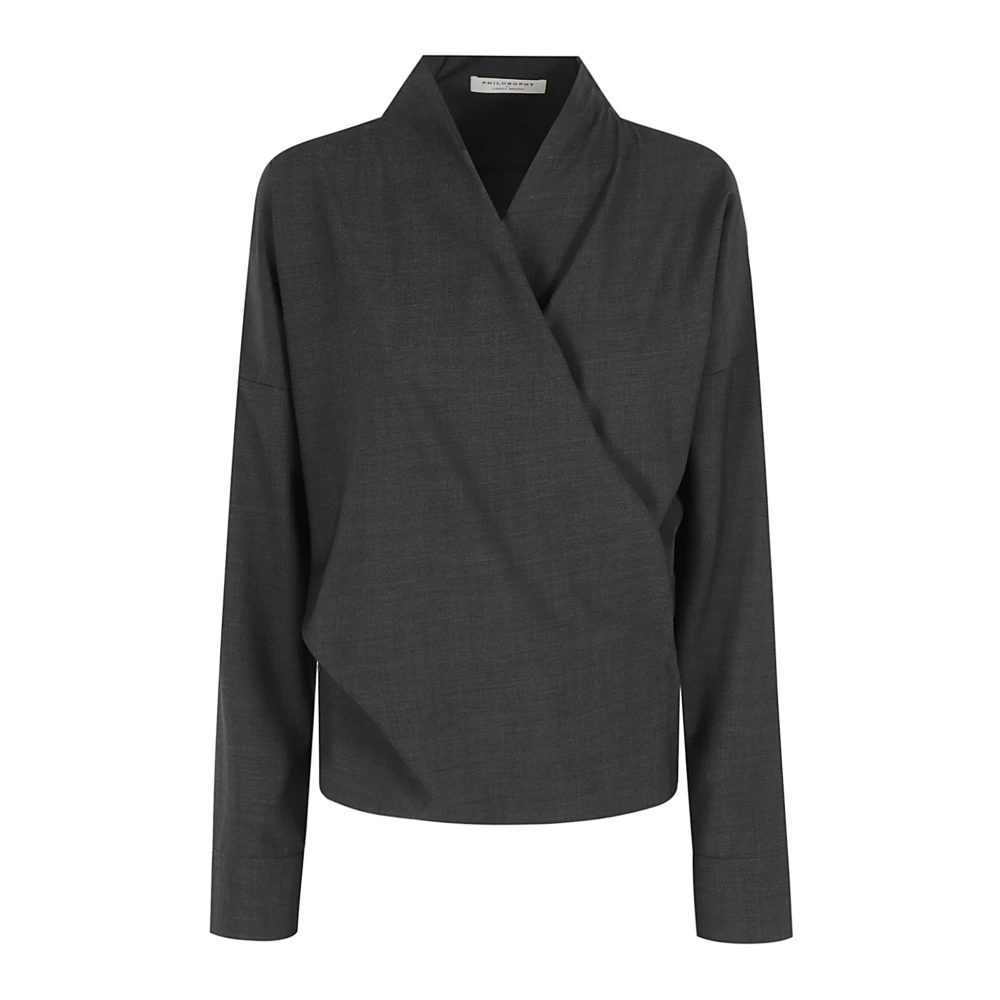 Philosophy di Lorenzo Serafini Stijlvolle Shirt voor Vrouwen Gray Dames