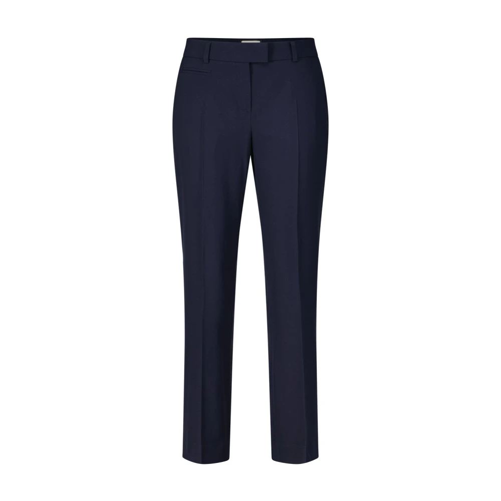 Seductive Elegante Rechte Pijp Broek Blue Dames