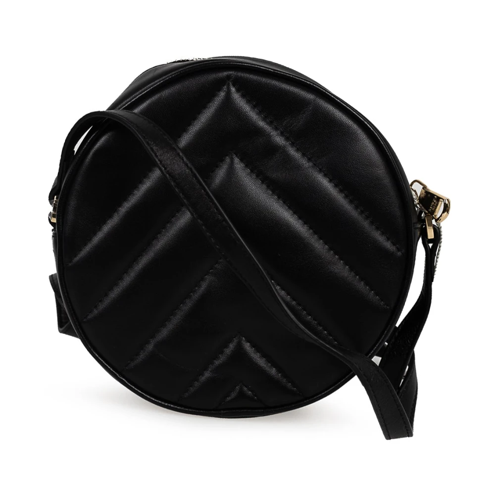 PATRIZIA PEPE Elegante Crossbody Tas met Logo Black Dames