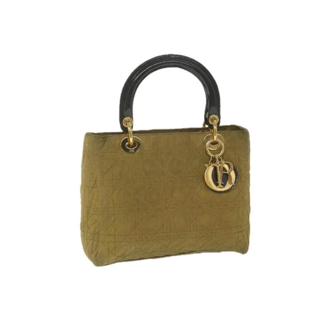 Dior Vintage Pre-owned Nylon handbags Green Dames
