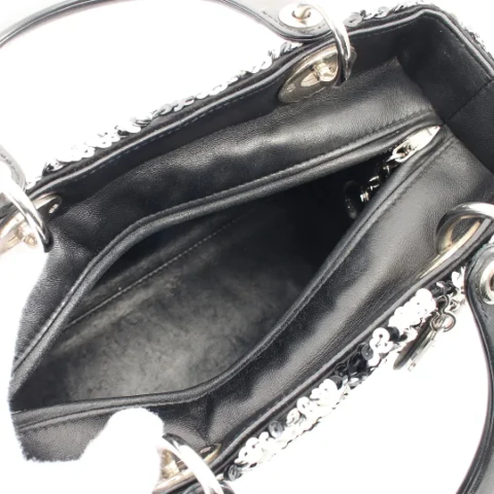 Dior Vintage Pre-owned Leather dior-bags Black Dames