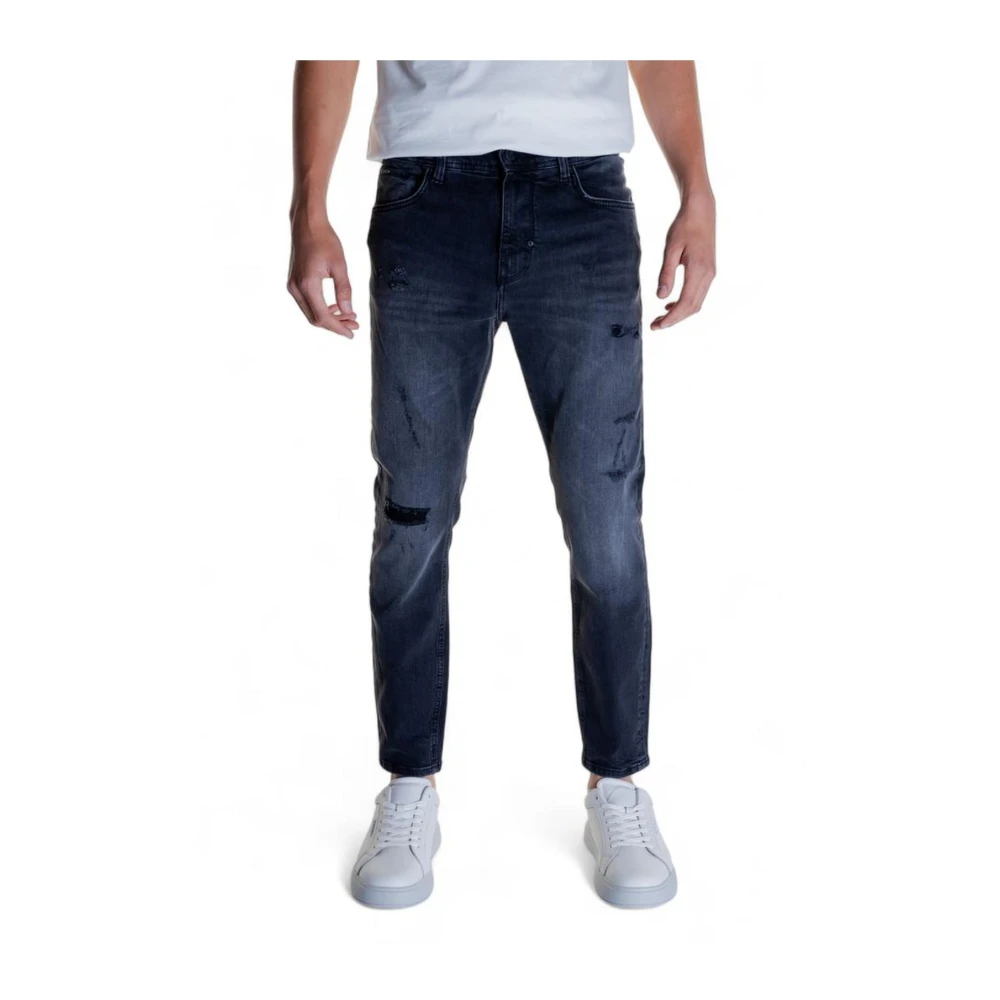 Antony Morato Cropped Jeans Collectie Katoen Elastaan Black Heren
