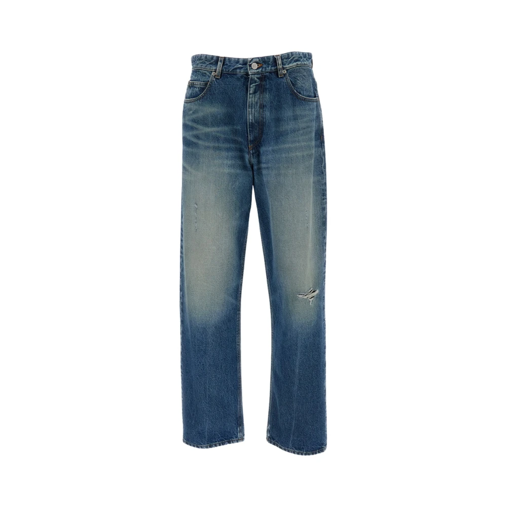 Mm6 Maison Margiela Men's Blue Loose-Fit Jeans - Loose Fit Jeans - W32 - Jeans