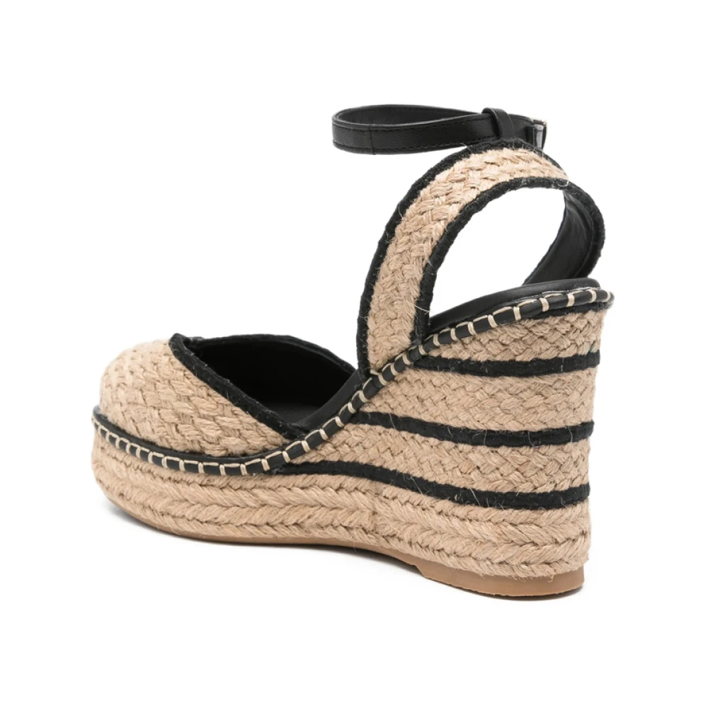 Castañer Striped Trim Wedge
