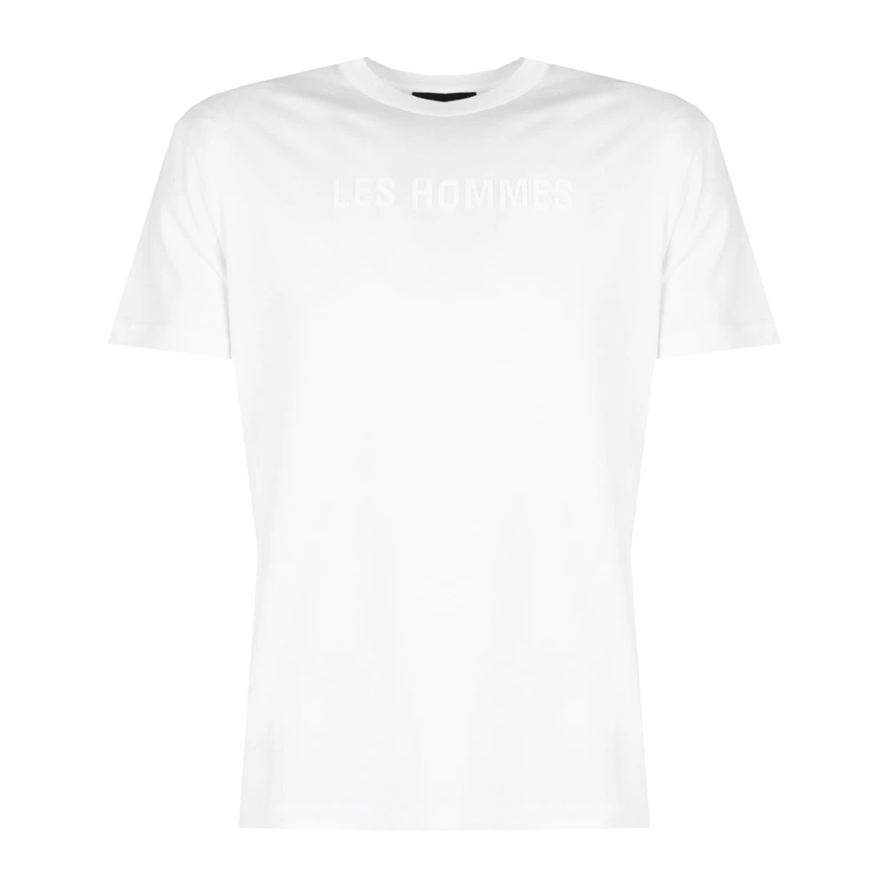 Les Hommes Elegante Ronde Hals T-Shirt White Heren