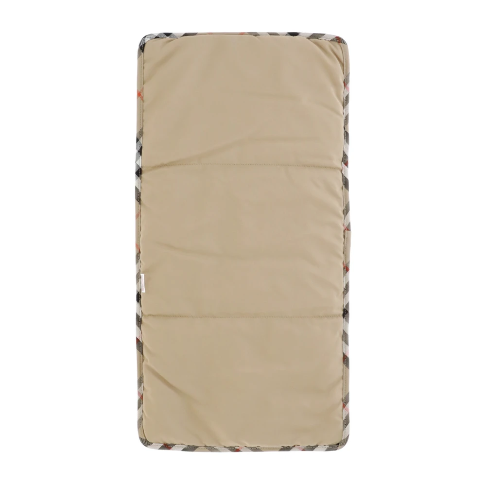Burberry Kinderen Beige Duffel Tas Ruit Patroon Beige Dames