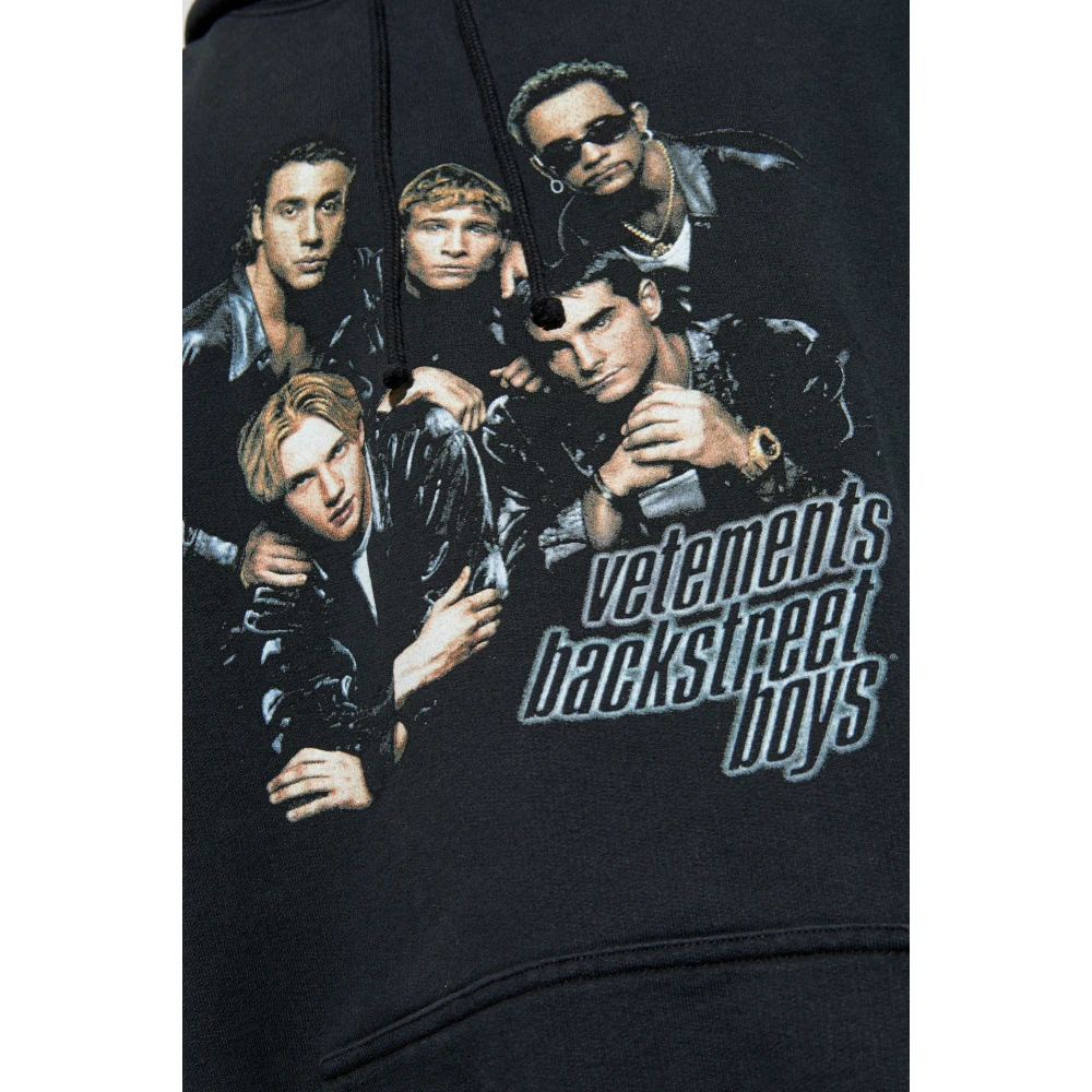 Vetements Bedrukte Sweatshirt Black Heren