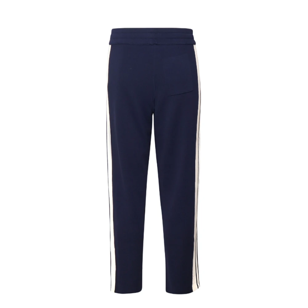 Autry Sportieve Blauwe Gestreepte Zijbroek Blue Heren
