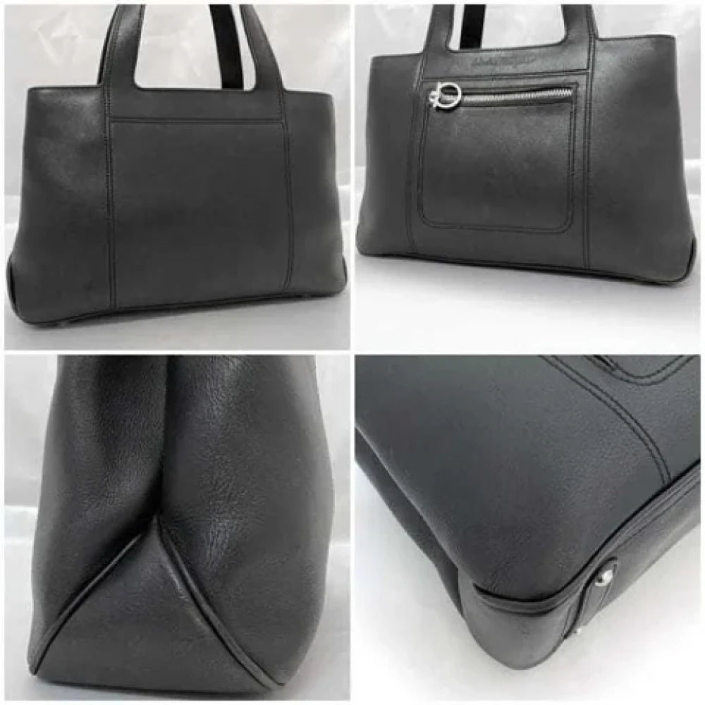 Salvatore Ferragamo Pre-owned Leather handbags Black Dames