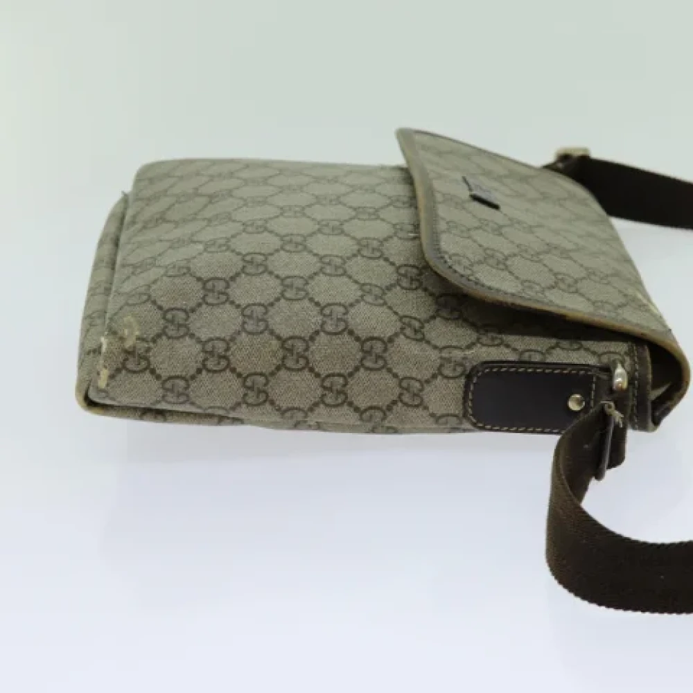 Gucci Vintage Pre-owned Canvas gucci-bags Beige Dames