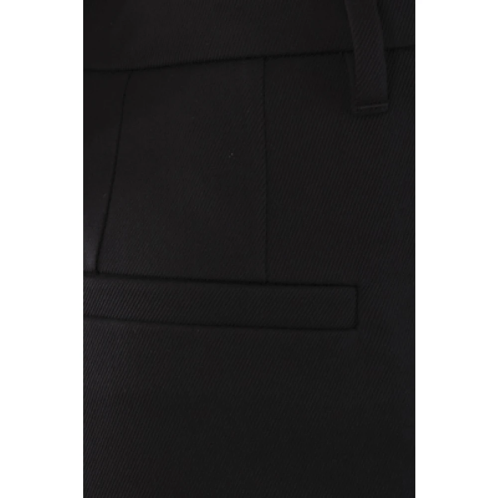 BRUNELLO CUCINELLI Zwarte Slim-Fit Cropped Broek Black Dames