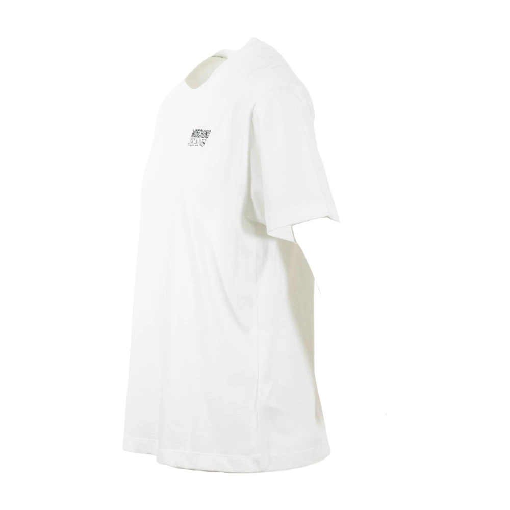 Moschino Wit Oversized T-shirt met Achterprint White Dames