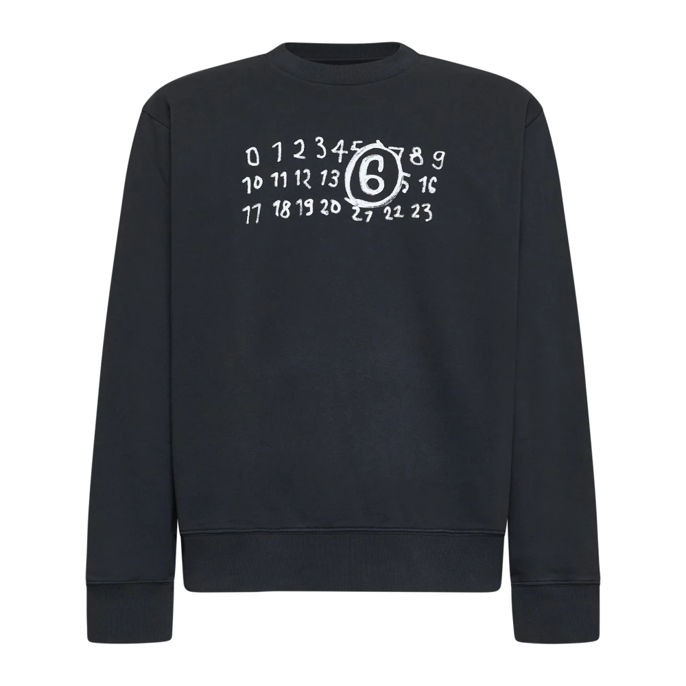 MM6 Maison Margiela Zwarte Sweater Collectie Black Heren