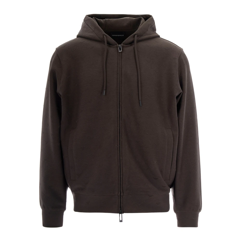 Emporio Armani Herren Braun Sweatshirts & Hoodies, Sgröße: