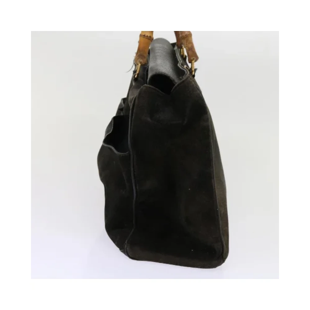 Gucci Vintage Pre-owned Suede handbags Black Dames