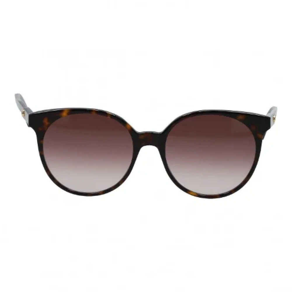 Gucci Vintage Pre-owned Fabric sunglasses Brown Dames