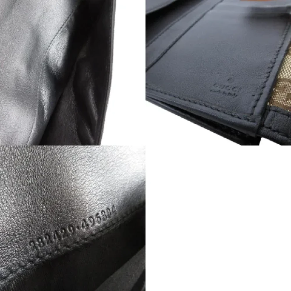 Gucci Vintage Pre-owned Leather wallets Brown Dames