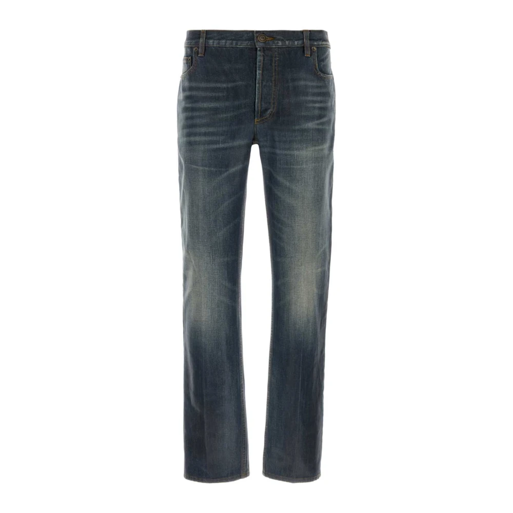 Burberry Blue Straight Fit Jeans, Male, W34, M Randolph Straight Jeans