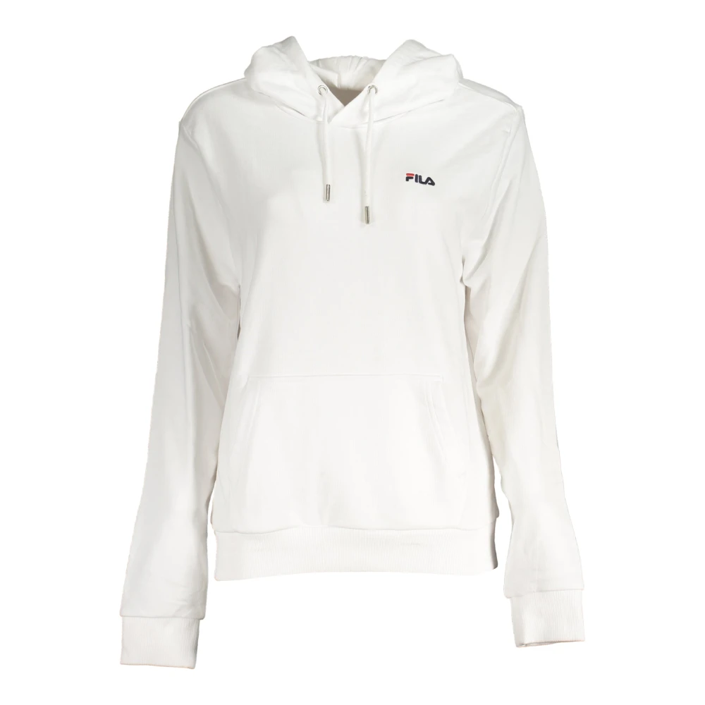 Fila Witte hoodie met geborduurd logo White Dames